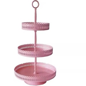 Support à gâteau en métal élégant et robuste avec motif en verre, qualité alimentaire, écologique, fait à la main pour les mariages, les fêtes et les présentoirs de desserts - Product Image 2