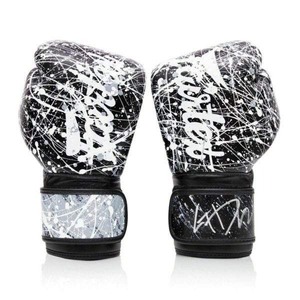 นวมชกมวย Fairtex สีสั่งทำพิเศษ หนังแท้ น้ำหนักเบา กันน้ำ แบบผูกเชือก สำหรับฝึกซ้อมและแข่งขัน MMA มวยไทย - Product Image 4