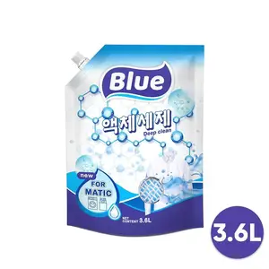 최고 품질의 블루 매틱 딥 클린 세탁 세제 리퀴드-프레시-파우치-3.6L