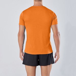 Camiseta deportiva de secado rápido para hombre, camiseta de capa Base de compresión transpirable de alta elasticidad atlética para correr en el gimnasio al aire libre - Product Image 4