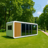 Maison modulaire préfabriquée personnalisée à structure en acier Conteneur cabine Apple créatif pour magasin bureau Petites maisons étanches