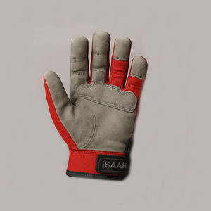 Protection de mécanicien confortable de haute qualité ISAAM Enterprises gants de sécurité Polyester cuir de vache fendu sport pour hommes en plein air - Product Image 2