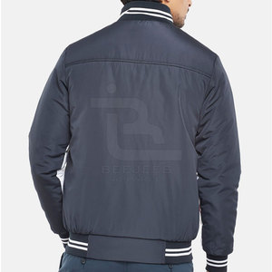 2025แจ็คเก็ตบอมเบอร์ผ้าโพลีเอสเตอร์100% ปกตั้งสำหรับฤดูหนาวเสื้อผ้าลำลองทรงโอเวอร์ไซส์ - Product Image 3