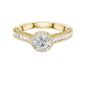 Bague de fiançailles pour femme avec halo de diamants de laboratoire ronds de 1,43 carat, VVS-VS EF CVD, or 18 carats, 14 carats, 10 carats et argent 925, rose - Product Image 3