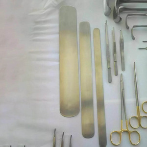ชุดการผ่าตัด laparotomy พื้นฐาน104ชิ้นเครื่องมือผ่าตัดทางการแพทย์ทำจากสเตนเลสสตีลสีทองมีใบรับรอง CE - Product Image 4