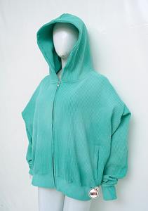 Sweat à capuche personnalisé Vintage Wash 100% coton couleur unie surdimensionné zippé pour hommes et femmes Streetwear pour l'hiver - Product Image 3