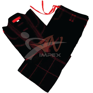 Uniforme de Jui Jitsu Vêtements de karaté d'arts martiaux avec tissu 100% coton tissage perlé 450 gsm Uniforme de judo uniforme de taekwondo - Product Image 2