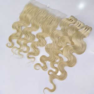 Blonde 613 de la plus haute qualité extensions de cheveux bruts vague de corps 100% cheveux humains vietnamiens - Product Image 4