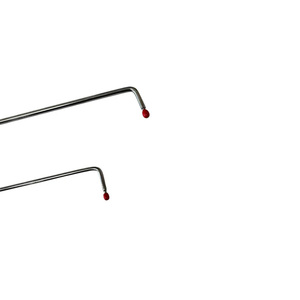 Zorvia Edition, 2 piezas, Punta personalizada de curva única, herramientas PDR de acero, varillas de reparación de abolladuras sin pintura, acero de resorte blanco - Product Image 3