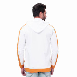 Diseño personalizado de ropa de calle Sudadera con capucha para adultos Ropa de invierno Sudaderas con capucha de color blanco y amarillo con diseño y tamaño personalizados - Product Image 2