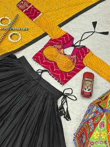 Kreation startet Navratri Special Lehenga Choli Cups aus reiner Baumwolle Ja Größe <span class=keywords><strong>M</strong></span> bis L Marge XL bis 2xl Marge - Product Image 3