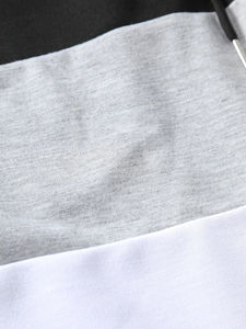 OEM ผู้ชายบล็อกสีจดหมาย patched รายละเอียด Drawstring กางเกงขาสั้นเอวกางเกงขาสั้นวิ่งแบบกําหนดเองสําหรับผู้ชาย - Product Image 5