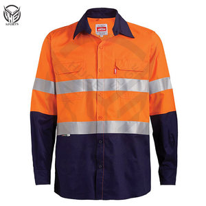 เสื้อทำงานดีไซน์กระเป๋าเสื้อทำงานผ้าไมโครไฟเบอร์แห้งเร็วมองเห็นได้สูงเสื้อนุ่มพิเศษสำหรับผู้ชาย - Product Image 1