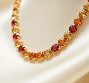 Collar Redondo Hidroamarelo de 10 mm |   Joyería de Plata de Ley 925 de 16 Pulgadas Chapada en Oro de 18K para Novias y Fiestas para Mujer - Product Image 1