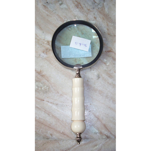 แว่นขยายมือจับอะคริลิคพร้อมกรอบโลหะสีทองสำหรับซ่อมมือถือและแล็บแว่นขยายอ่านหนังสือที่บ้าน - Product Image 5