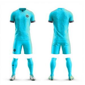 Wholesale Orange <b>Soccer</b> Uniform Hexagon Pattern Jersey Shorts Set Team Sportswear Training Kit - Product Image 3