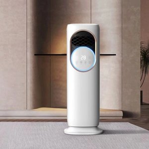 พัดลมไอน้ำเย็นและอุ่นแบบตั้งพื้น สำหรับฤดูร้อนและฤดูหนาว  วัสดุพลาสติก ใช้ได้ทั้งแบบตั้งพื้นและแบบติดตั้งในกล่อง เหมาะสำหรับใช้ในบ้านและรถบ้าน - Product Image 1