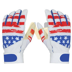 Gants de frappe de baseball et de softball professionnels personnalisés - Cuir/polyester/néoprène durable, respirant et léger, vente en gros - Product Image 4