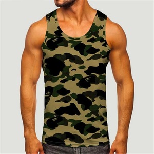 Camiseta sin mangas de gimnasio Unisex de gran tamaño, camiseta sin mangas cortada personalizada, Camiseta con estampado de músculos, chaleco gráfico de lavado ácido para hombre - Product Image 1