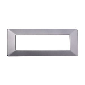 Piastra in plastica etroit serie Starlight 7P, Color argento, compatibile con Vimar Plana-materiali elettrici/compatibile con - Product Image 1