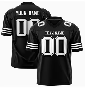 Nueva camiseta de fútbol americano personalizada al por mayor, ropa de calle de malla de alta calidad, ropa deportiva de estilo de fútbol Retro para hombres y mujeres - Product Image 5