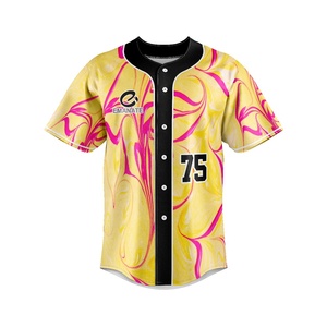 Venta al por mayor de alta calidad Jerseys de béisbol de los hombres logotipo personalizado bordado sublimación Jersey de béisbol - Product Image 5