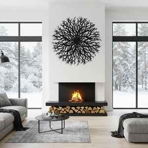 Art mural en métal moderne, Art mural en métal de style moderne et luxueux, Grande décoration murale, Décoration intérieure minimaliste, Cadeau de fête des mères - Product Image 3