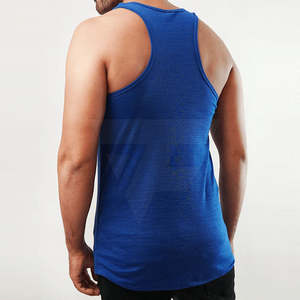 Vente chaude hommes à séchage rapide débardeur couleur unie sans manches formation vêtements de sport pour la musculation - Product Image 4