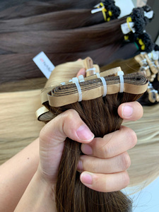 Prix d'usine Extensions de cheveux vierges 100% naturels, plusieurs couleurs, personnalisables, lisses et ondulés, cheveux vietnamiens super double drawn - Product Image 6