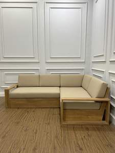 Juego de sofás modernos con cojín de madera de teca de alta calidad para muebles de interior o exterior - Product Image 2