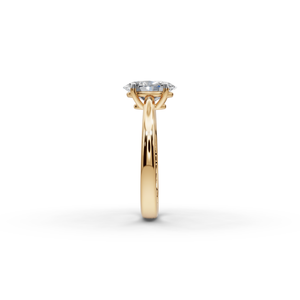 Anillo de Diamante Cultivado en Laboratorio, Corte Ovalado, 1.50 TCW, Oro, Joyería Elegante y Lujosa - Product Image 3