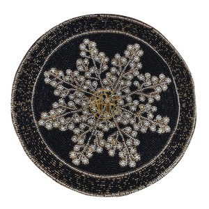 Elegant <b>Beaded</b> <b>Placemats</b> Handmade Round Cotton Table Linen Home Decor Mat Wholesale Bulk From Factory Supplier for Weddings - Product Image 2