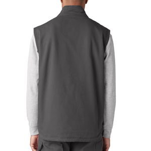 Approvisionnement d'usine direct hommes motard en cuir gilet haut Style toile matériel Logo décoration dernière conception respirant coupe-vent - Product Image 4