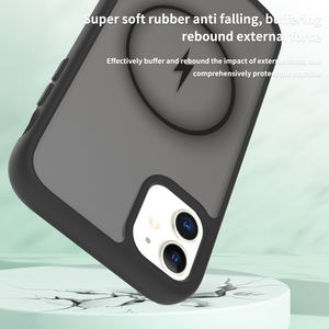 Étui de charge magnétique bon marché avec support solide doux au toucher, mat translucide vif, conception antichoc anti-chute pour iPhone 11 - Product Image 2