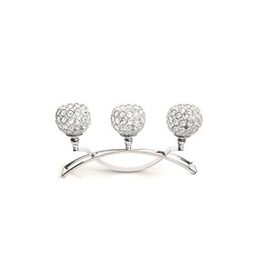 Handmade Metal Casting Tea Light Candle Holder Pillar in <b>Silver</b> Finished Elegant Design Table Centerpiece Luxury T Light Holder - Product Image 3