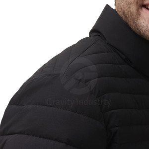 Chaquetas Acolchadas de Invierno para Hombre con Cuello Alto y Logotipo Frontal, Ecológicas y Transpirables, de Secado Rápido, Servicio OEM, Precio Bajo - Product Image 6