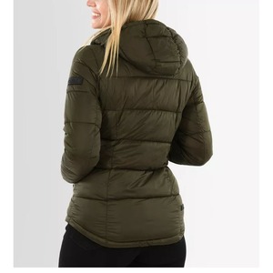 Custom Wholesale Canvas Winter Windproof Puffer Jacket with Detachable Hood and Front Logo for Plus Size Men - Product Image 4