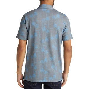 Polo de hombre de alta calidad al por mayor con logotipo personalizado, camiseta de Jersey transpirable holgada de talla grande con patrón sólido - Product Image 4