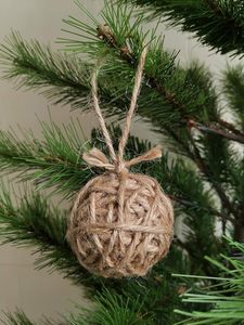 Precioso mosaico dorado Esfera de yute diseño creativo bolas decorativas para el hogar estilo Art Deco adornos de bolas de Navidad regalo para el hogar - Product Image 3