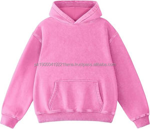 2026 Sweat à capuche de haute qualité 100% Coton délavé à l'acide, grammage lourd 500 GSM, style streetwear vintage, avec logo personnalisé, ODM - Product Image 1