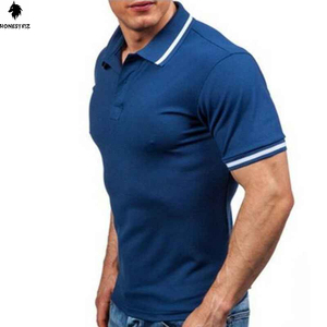 Polos de golf tactiques 3D pour hommes Maillot à manches courtes à séchage rapide 100% polyester Design solide Techniques brodées - Product Image 3
