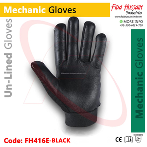 Guantes de trabajo de cuero de piel de cabra de alta calidad, venta al por mayor, mecánico de seguridad de invierno Arbeitshandschuhe para escenas de esquí y exteriores - Product Image 4