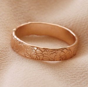 Unique Design Texture Band Solid 925 Sterling Silver Gold Plated Fashion Jewelry Women <b>Girl</b> Wedding Engagement <b>Ring</b> Wholesale - Product Image 1