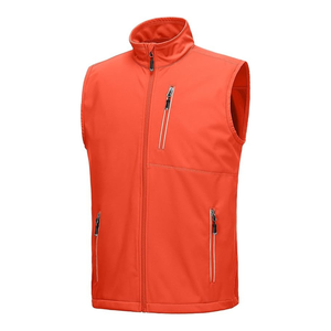 Chaleco sin mangas Softshell para hombre de calidad superior, chaqueta impermeable para trabajo al aire libre con cremallera 1/4, chaleco de Golf de rendimiento - Product Image 4
