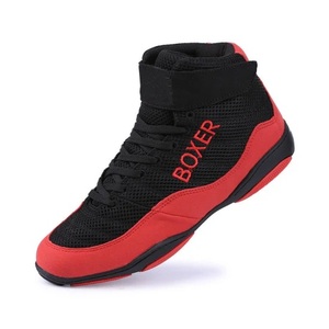 Top professionnel respirant maille chaussures de boxe en cuir véritable léger 2025 nouveau modèle bottes de boxe pour unisexe adultes MS-BS-07 - Product Image 4