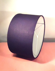 Abat-jour conique promotionnel en tissu de lin mélangé soufflé à la main, avec cadre en fil de fer, moderne et léger, pour usage extérieur, grand diamètre - Product Image 3