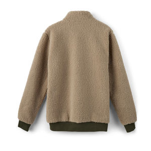 Sweat à capuche en polaire sherpa chaud et élégant pour hommes, impressions personnalisées, coton mélangé, écologique, pour la mode d'automne - Product Image 3