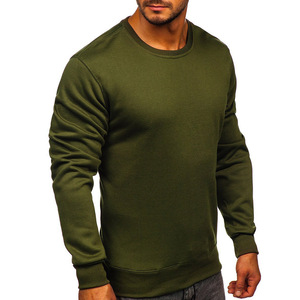 Sudadera Lisa de Cuello Redondo para Hombre, Mezcla Suave de Algodón y Poliéster, para Impresión de Logotipo Personalizado - Product Image 2