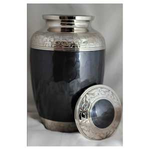 Urnes en aluminium faites à la main à forte demande pour la qualité d'exportation de crémation funéraire adulte de cendres humaines - Product Image 3