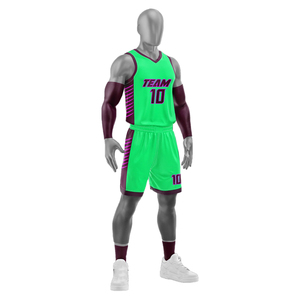 Conjunto de camiseta de baloncesto de diseño personalizado, calidad superior, pantalones hechos en Pakistán, técnica de sublimación impresa superior, transpirable, personalizado - Product Image 1